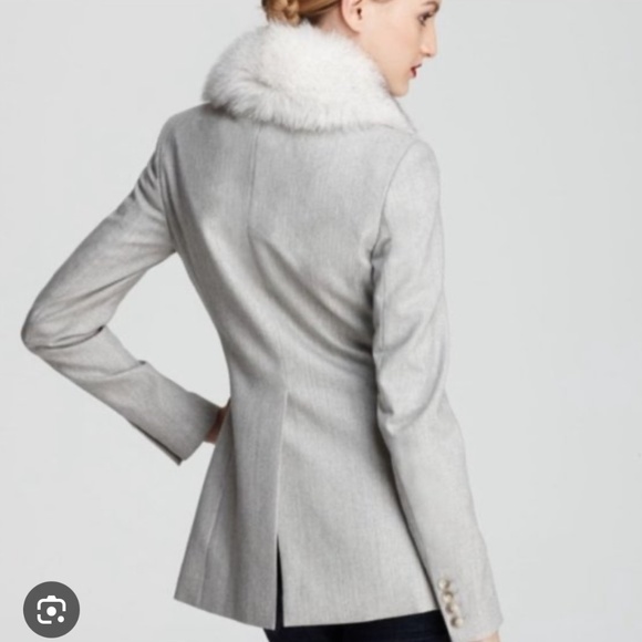 NWT Theory SUIT Gray wool blazer & pants w/ Sze 6 $1100 Retail - Picture 2 of 14